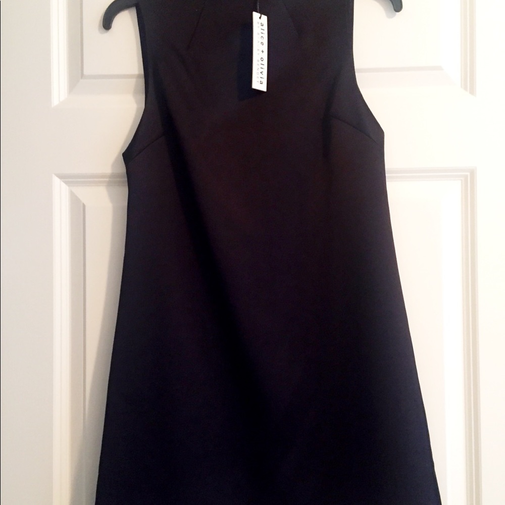 Alice + Olivia black cocktail dress